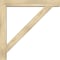 Ekena Millwork Traditional Block Rough Sawn Bracket w/ Offset Brace, Douglas Fir, 6"W x 38"D x 38"H BKT0604X38X38TRA05RDF - alternate 2